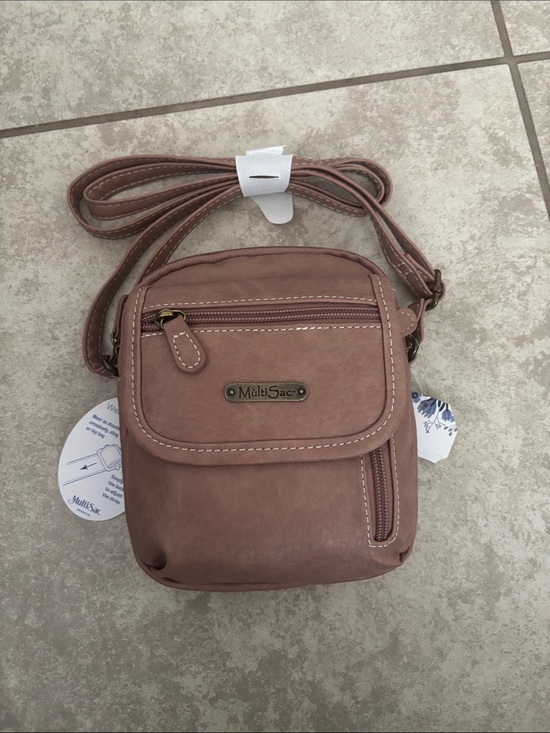 Multisac Handbags - MultiSac Small Crossbody Bag in Dusty Mauve